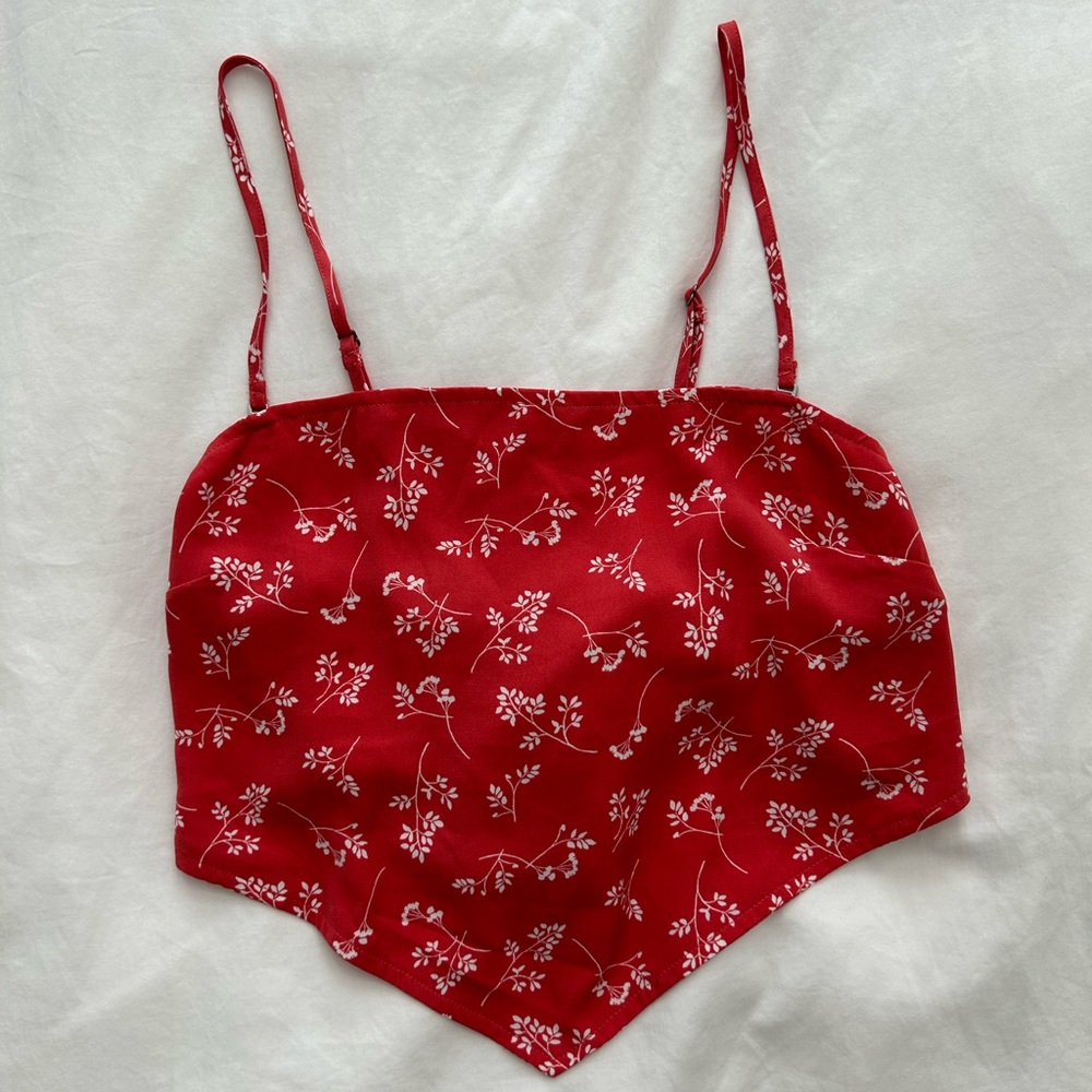 Abercrombie bandana tie top